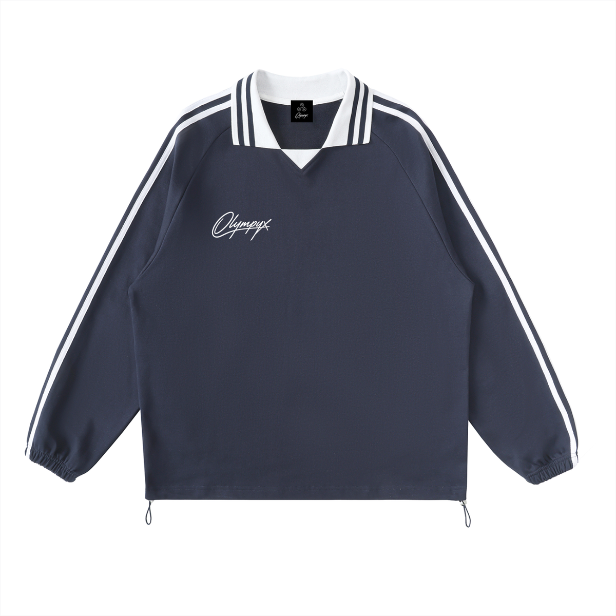 Striped Collared  Olympyx Original Sweatshirt