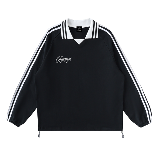 Striped Collared  Olympyx Original Sweatshirt